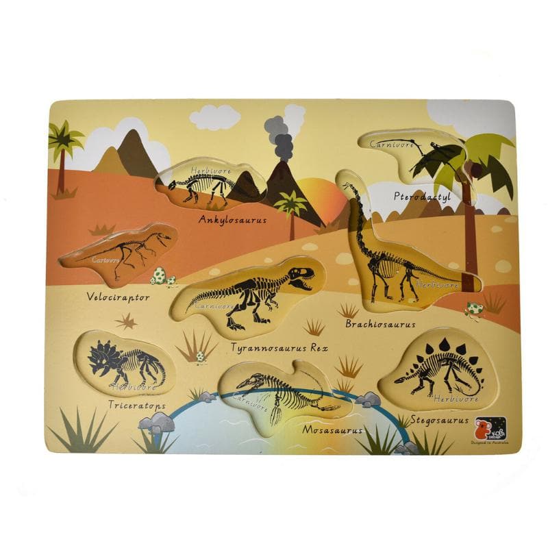 2 in 1 Dinosaur Peg Puzzle - Image 3