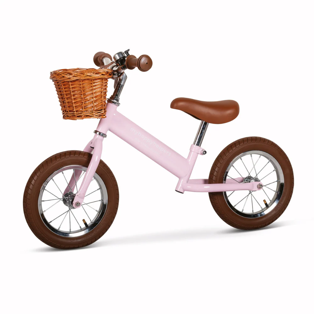 2 in 1 Steel Trike / Balance Bike - Rose Pink - Image 4