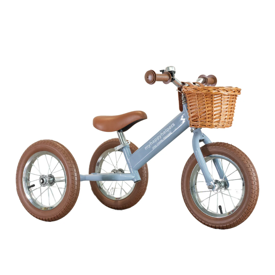 2 in 1 Steel Trike / Balance Bike - Slate Blue - Image 4