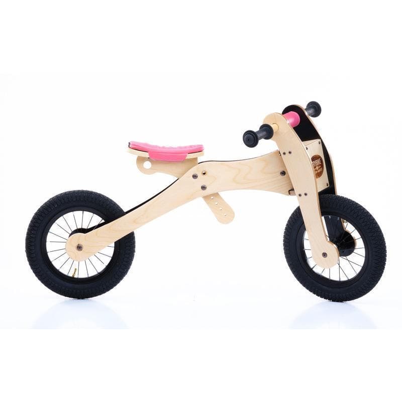 4 in 1 Wooden Bike - Pink - Saddle Seat Cover & Chin Protector - Image 5