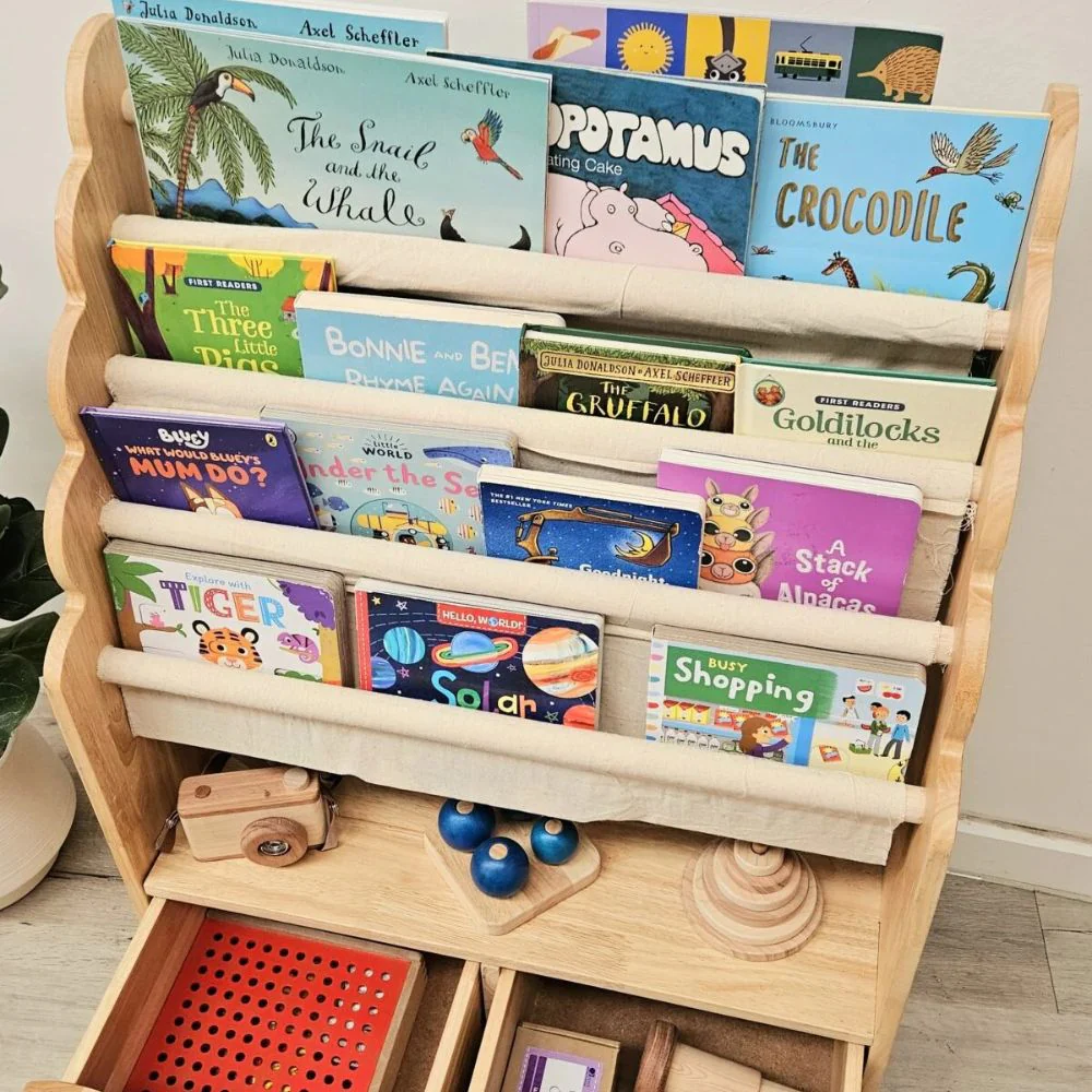 4 Tier Bookshelf & Drawers - - Image 4
