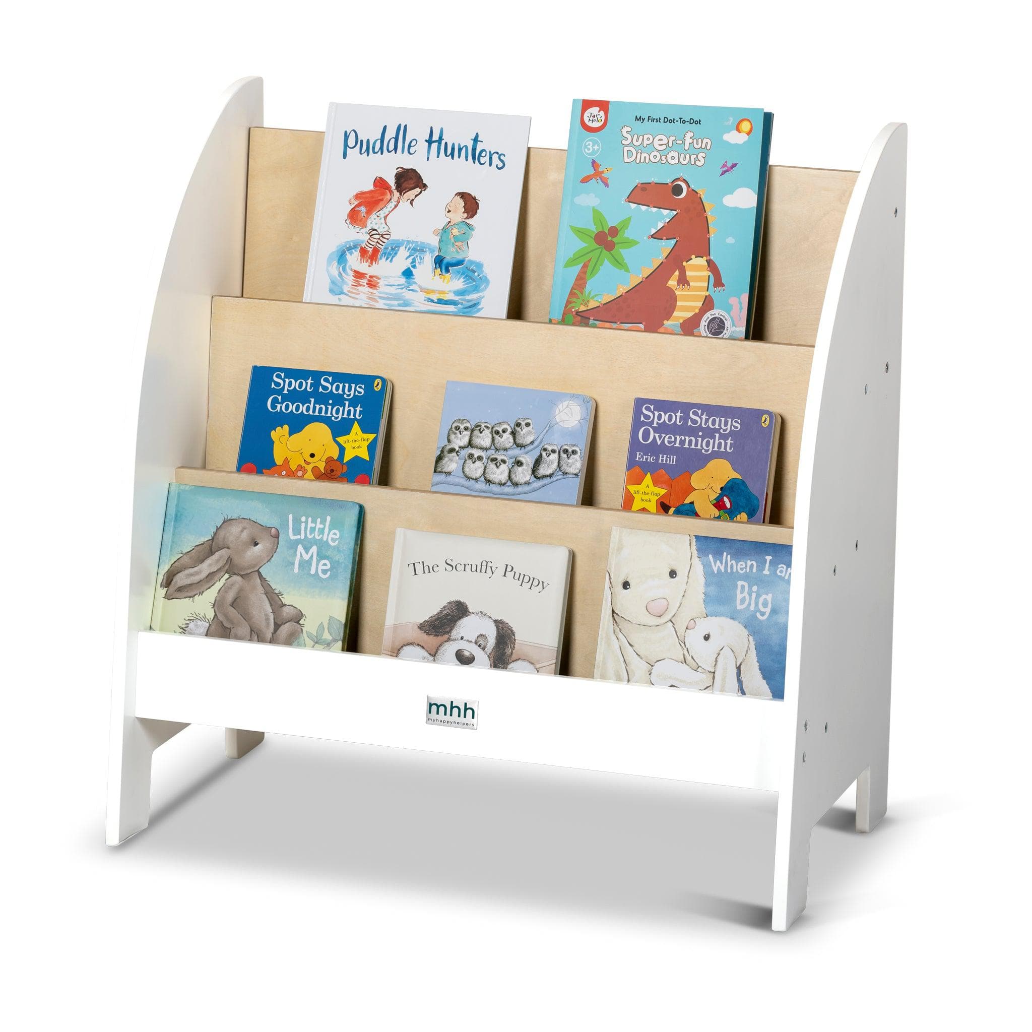 Aspire Open Bookshelf - White and Varnish - Image 2