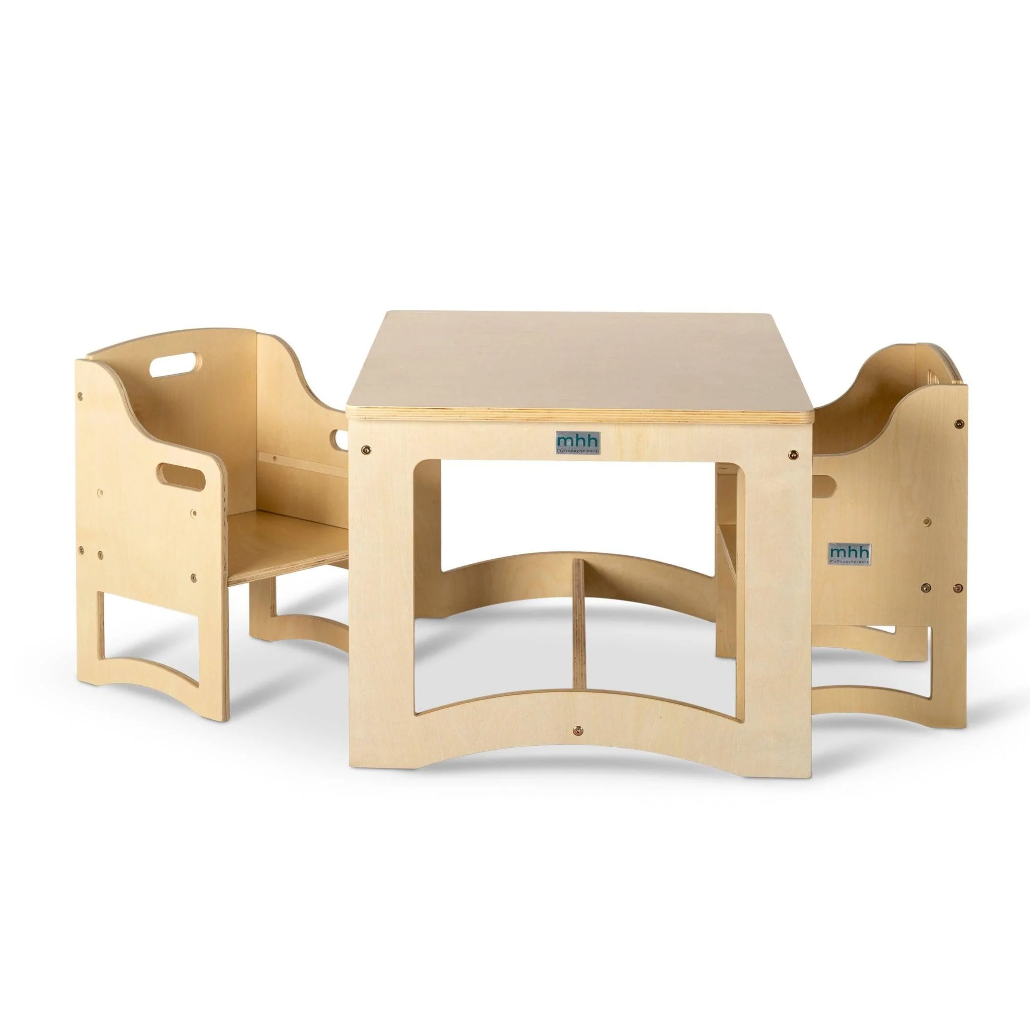 Aspire Montessori Table & 4 Chairs - Varnish - Image 3