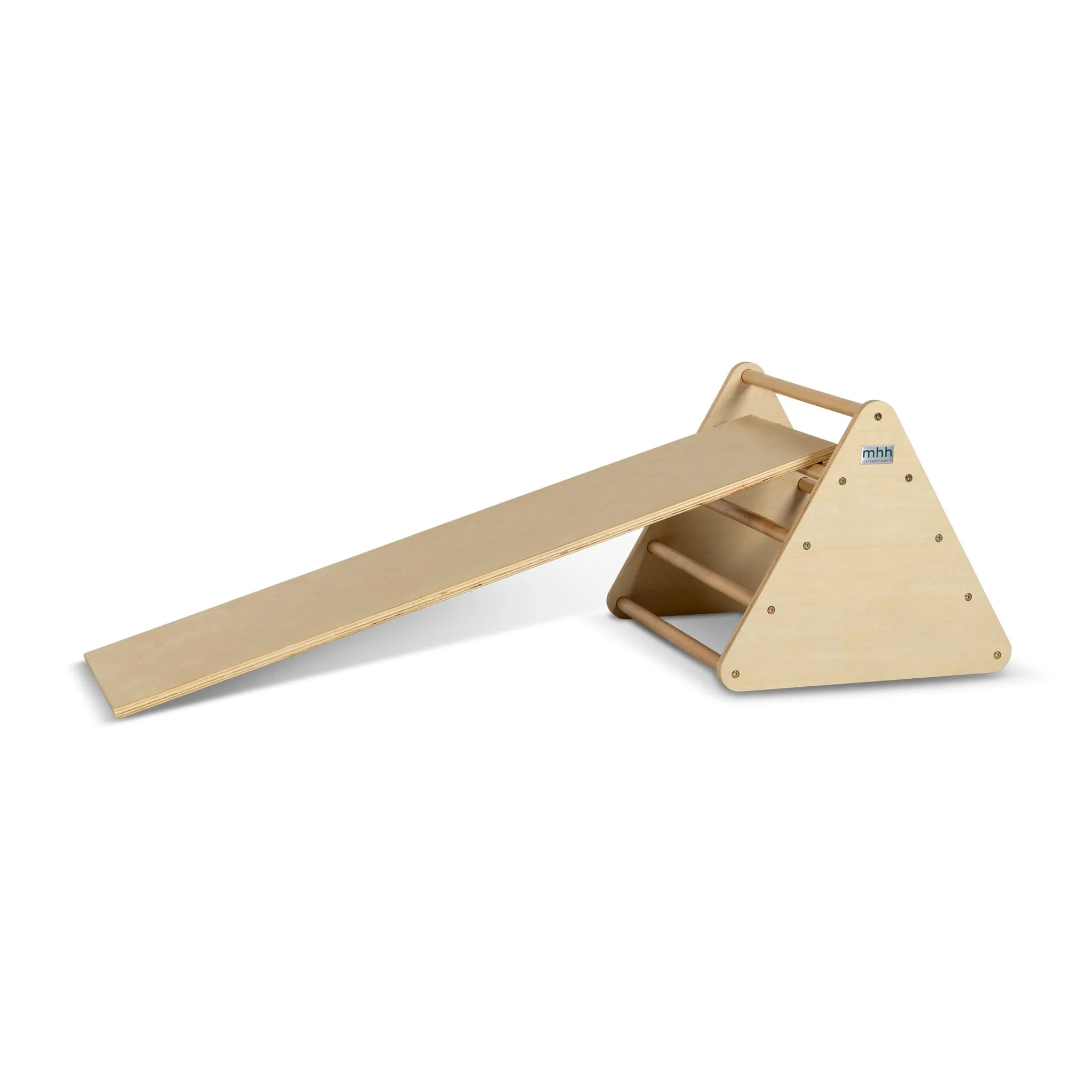 Baby Indoor Pikler Play Set - Varnished Slide - Image 3