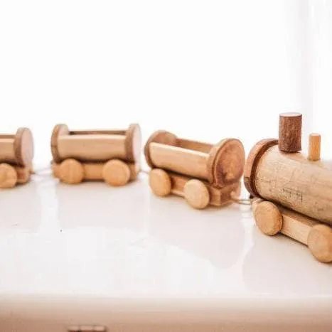 Bamboo Pull Along Train - Image 3