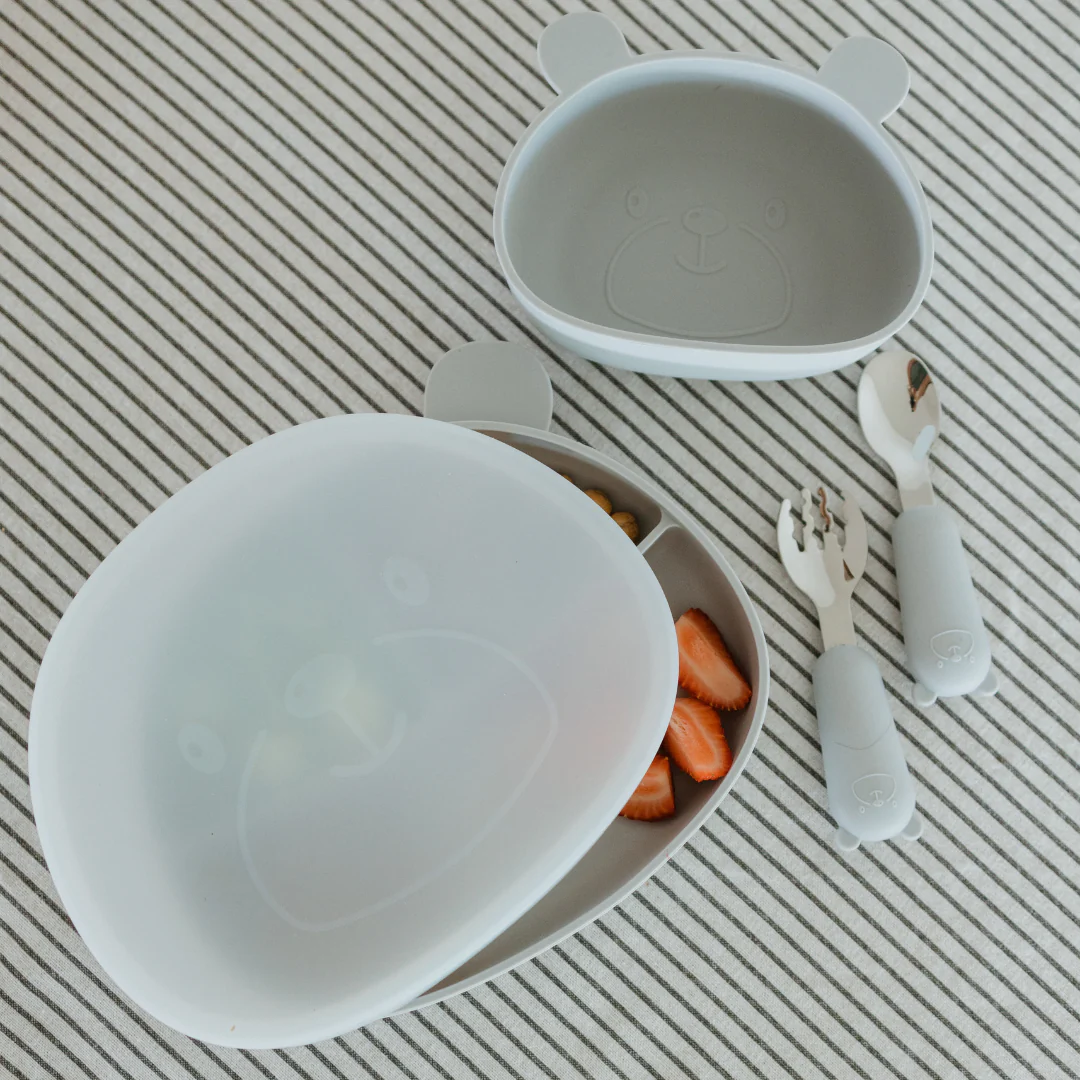 Bear Shaped Dinner Set Storm Grey - Image 4