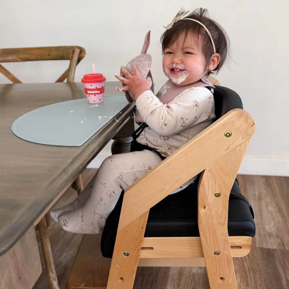 Dine and Grow TODDLER DINING CHAIR - Black & Varnish - Image 4