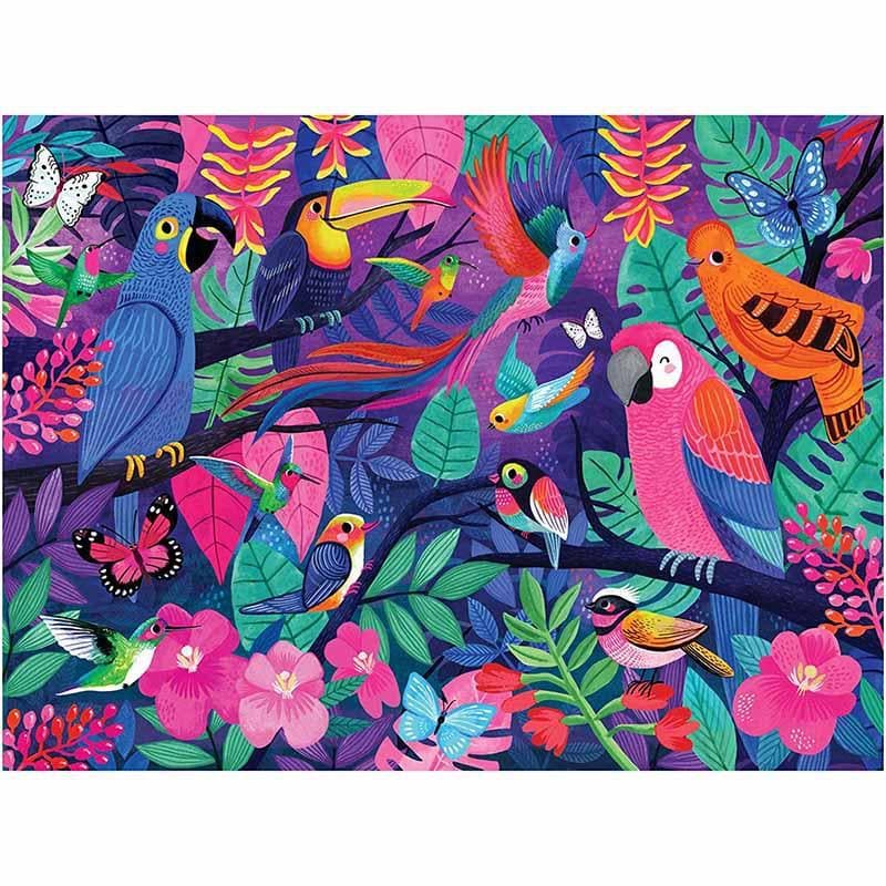 Family Puzzle 500pc - Birds of Paradise - Image 2