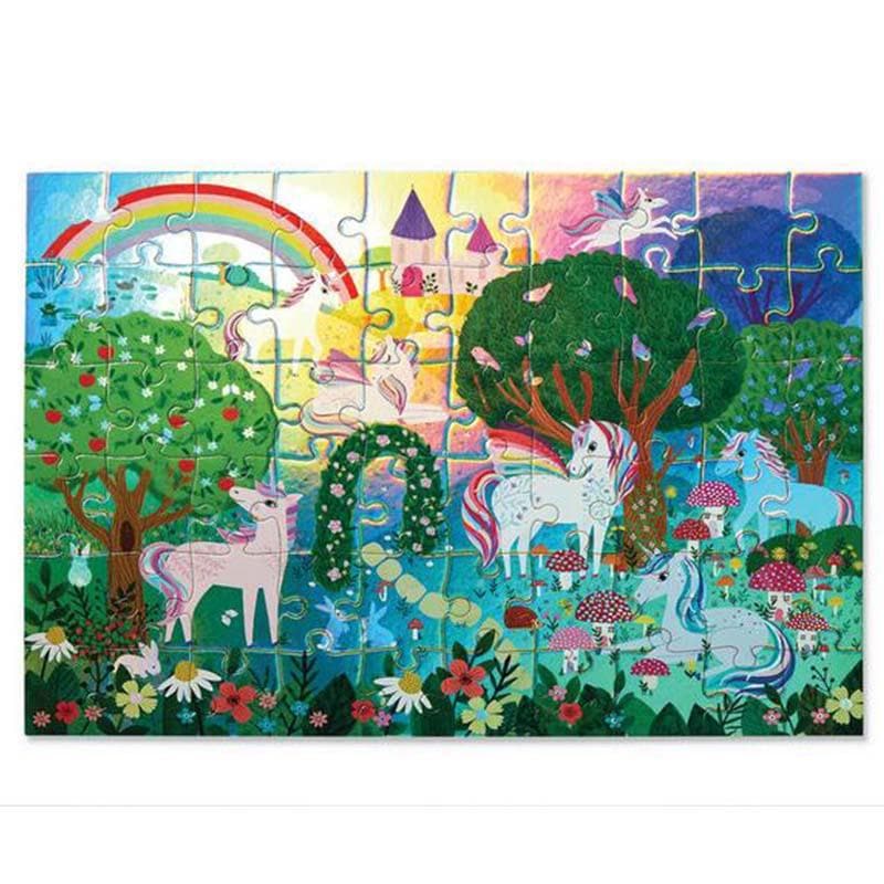 Foil Puzzle 60pc - Sparkling Unicorn - Image 2