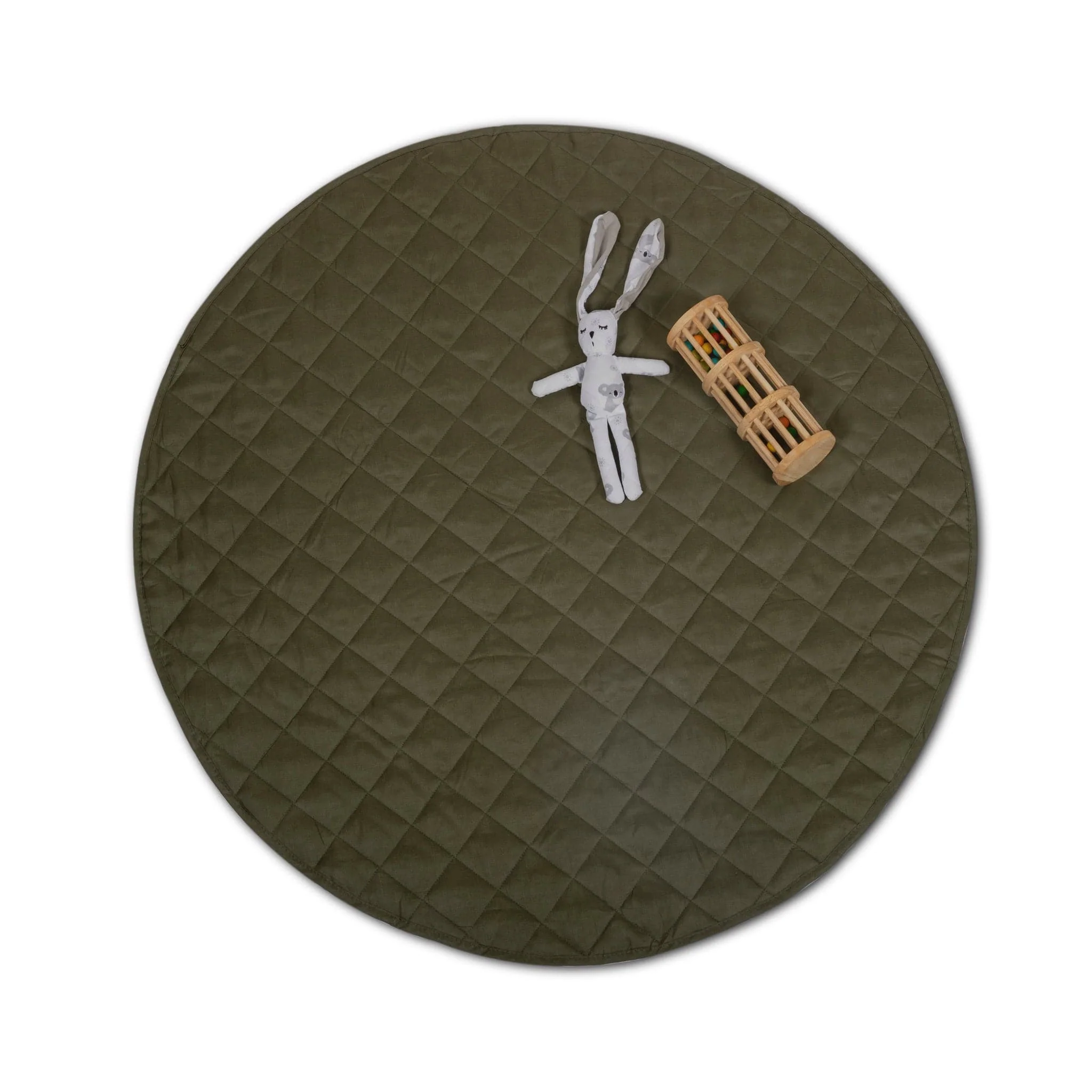 Quilted Play Mat - Olive - Image 3