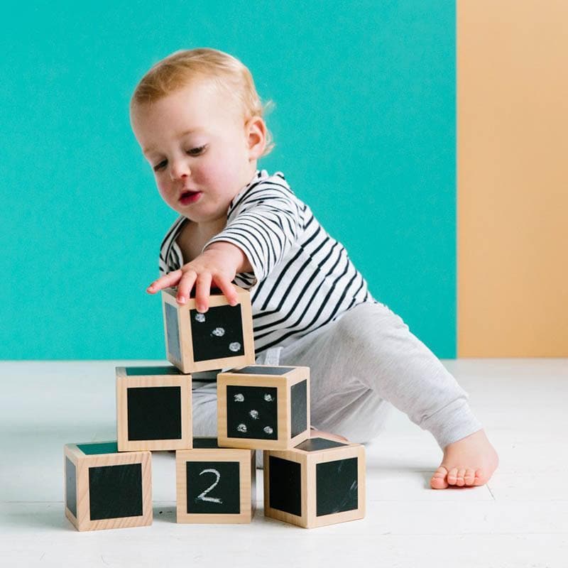 Fun with Chalk! Wooden Cubes - Image 3
