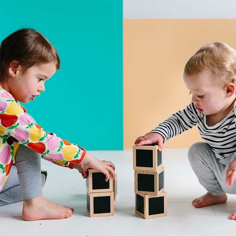 Fun with Chalk! Wooden Cubes - Image 4
