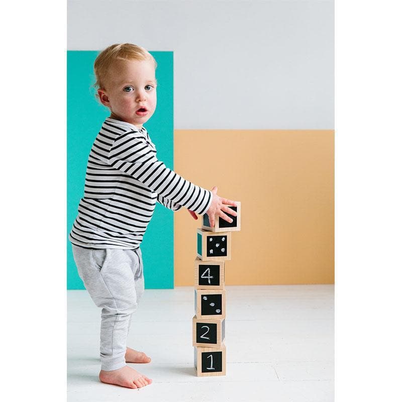 Fun with Chalk! Wooden Cubes - Image 5
