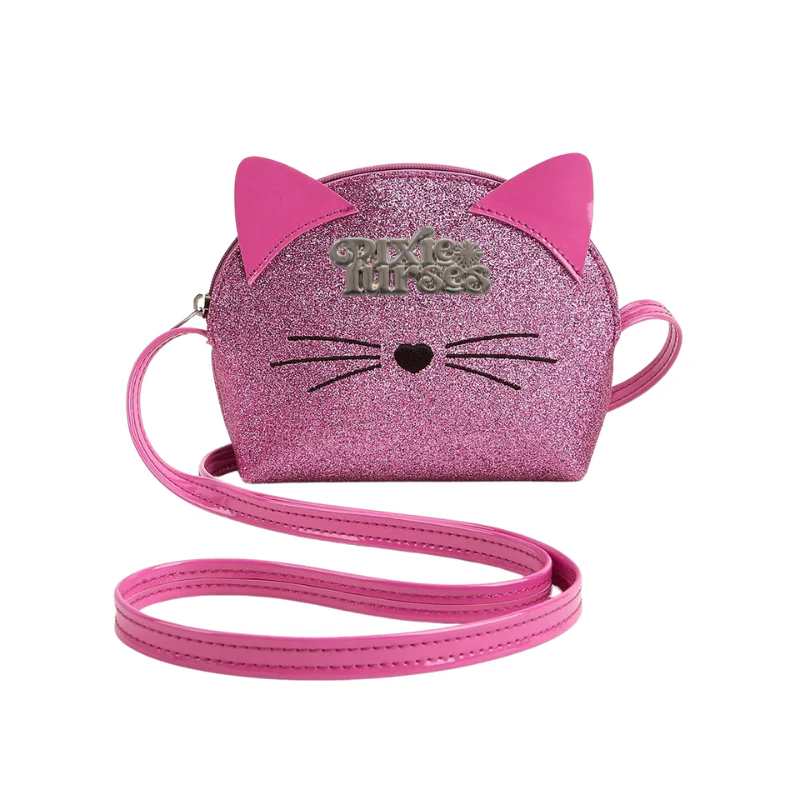 Glitter Kitty Purse - Pink - Image 2
