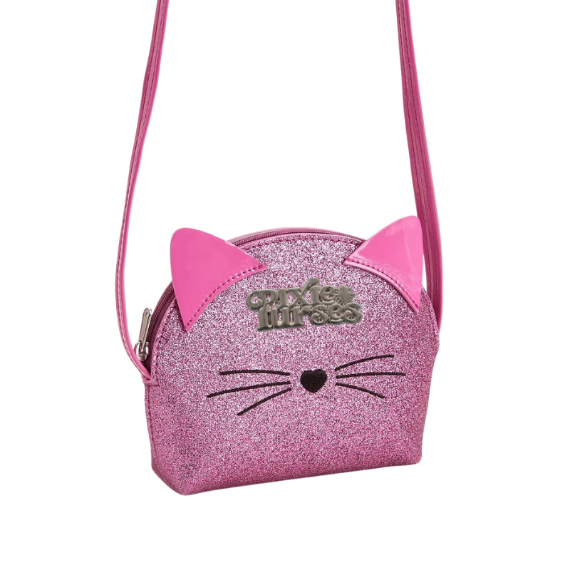 Glitter Kitty Purse - Pink - Image 3