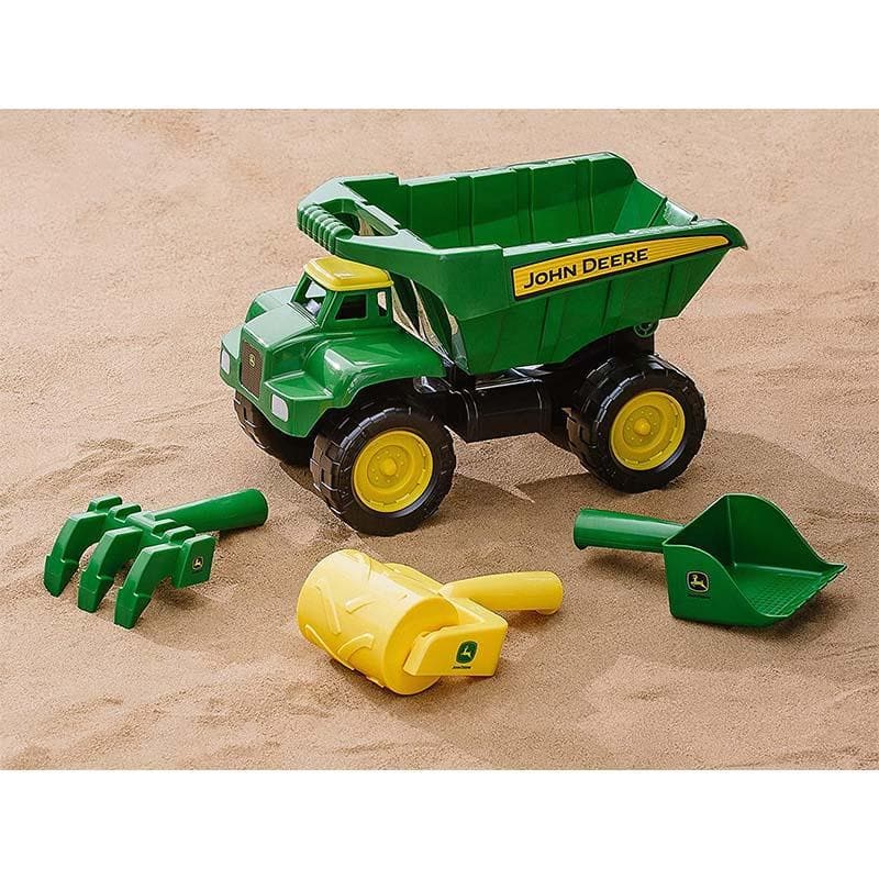 John Deere 38cm Big Scoop Dump Truck with Garden Tools - Image 2