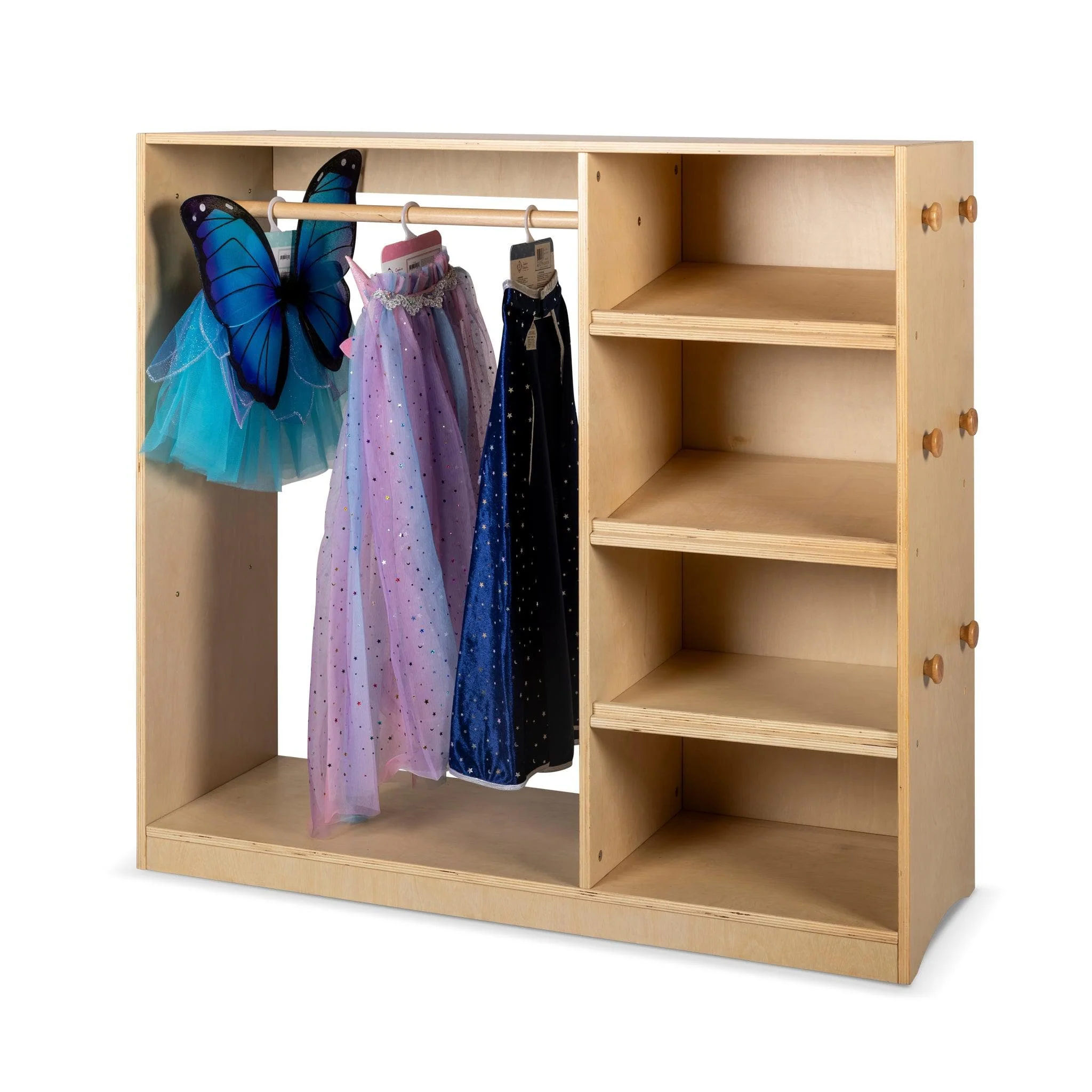 Kids Wardrobe - Grey Baskets - Image 3