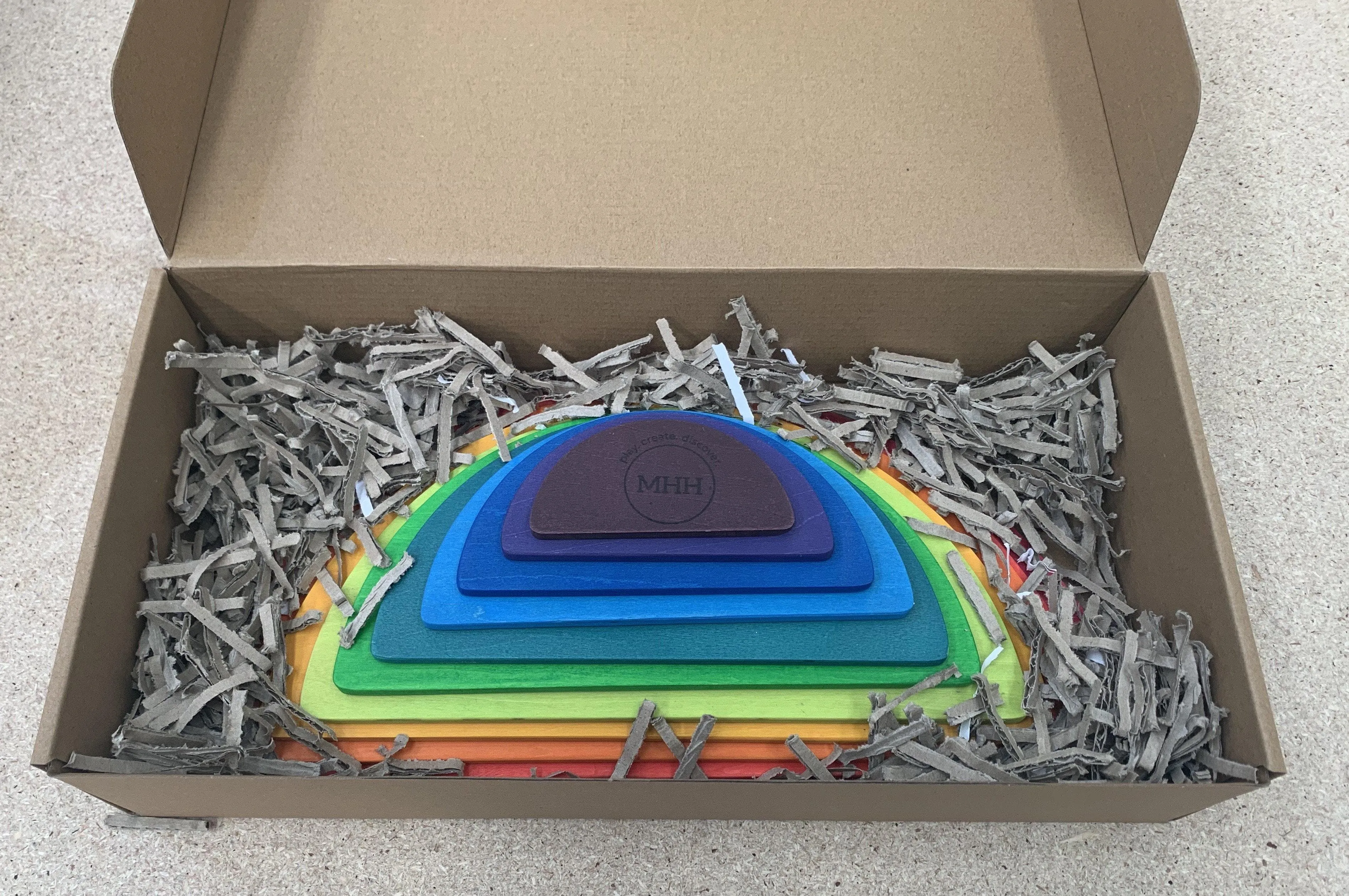 Large Wooden RAINBOW Semi Circles - Image 4