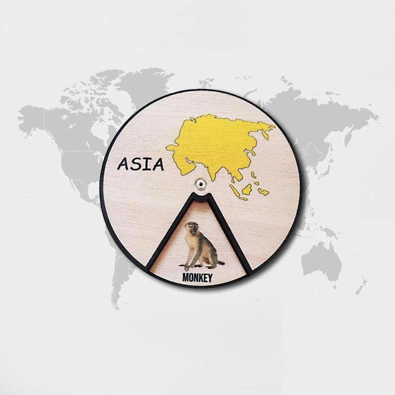 Learning Wheels - Animals & Continents - Image 3