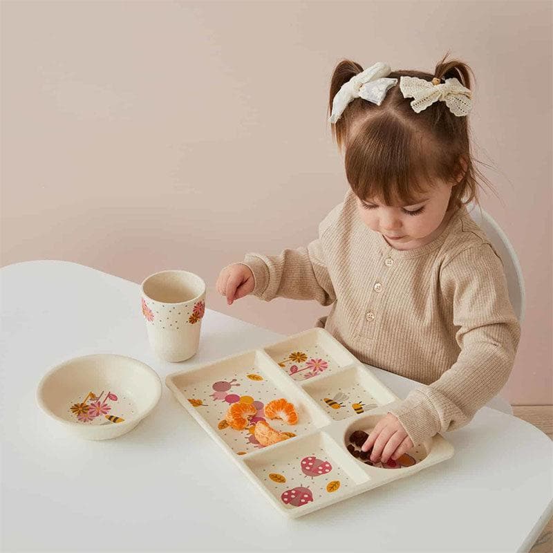 Little Critters Pink Bamboo Divider Dining 3pc Set - Image 3