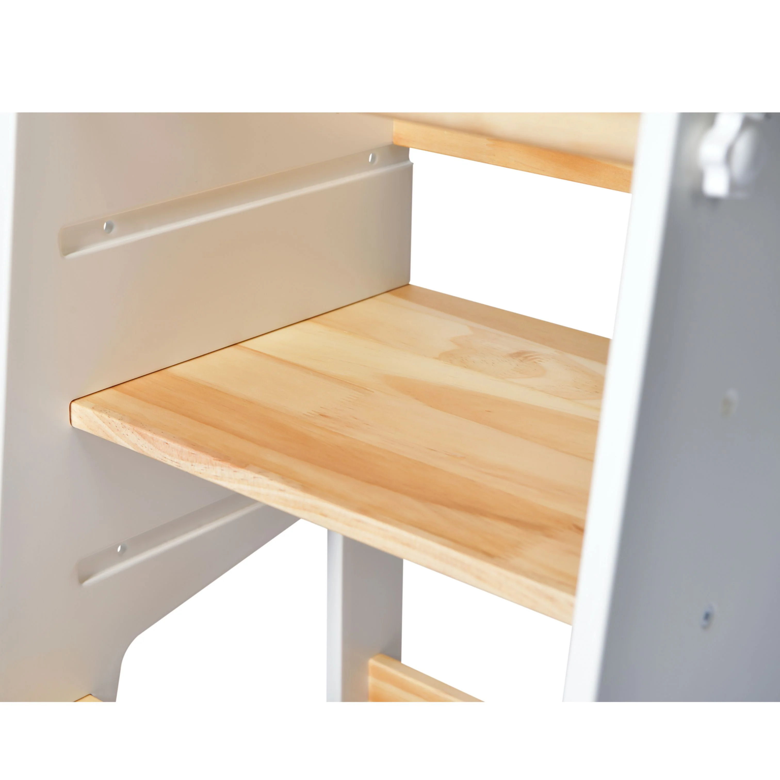 Little Risers Learning Tower - White and Pine with Magnetic Whiteboard - Image 4