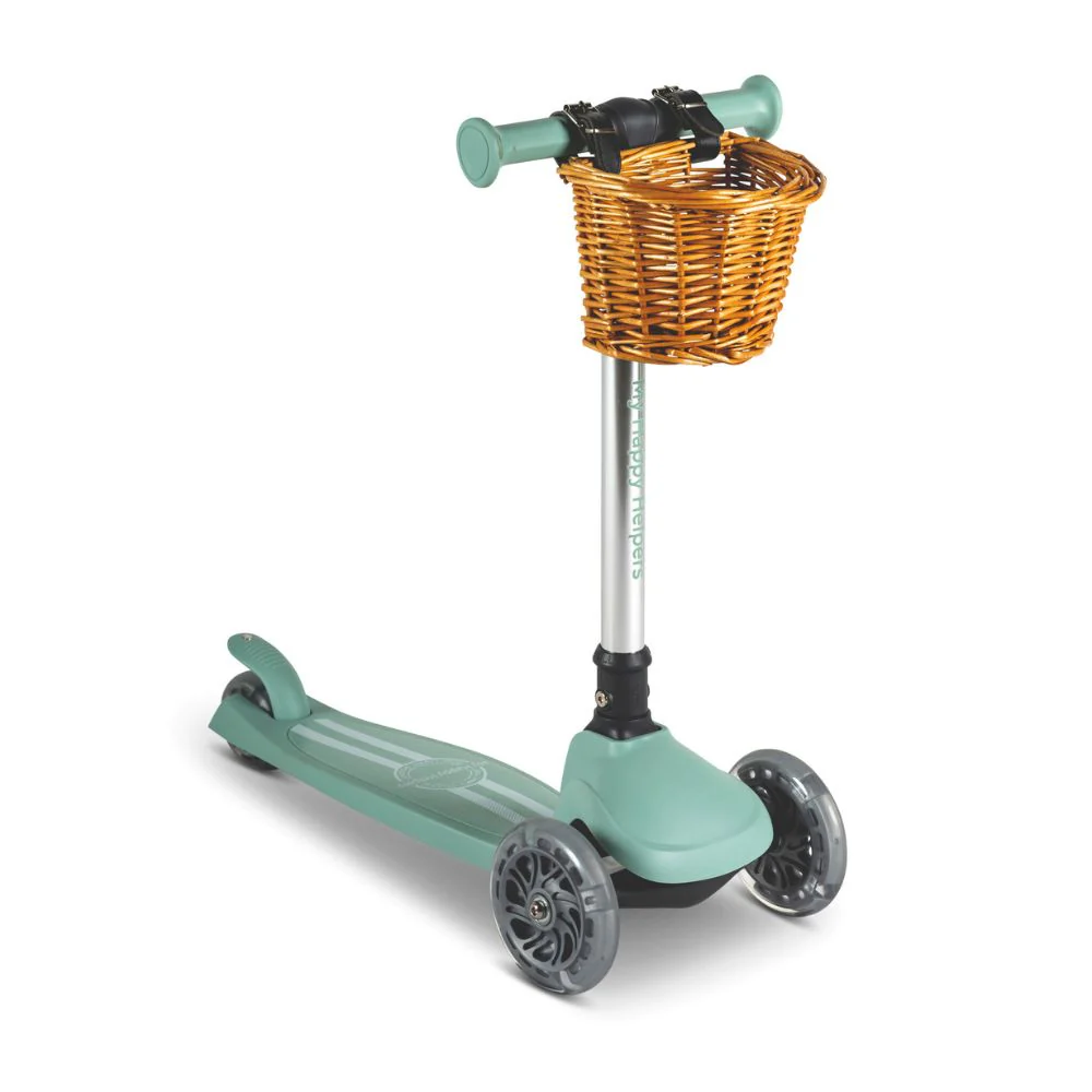 MHH 3 Wheel Folding Scooter - Sage Green - Image 13