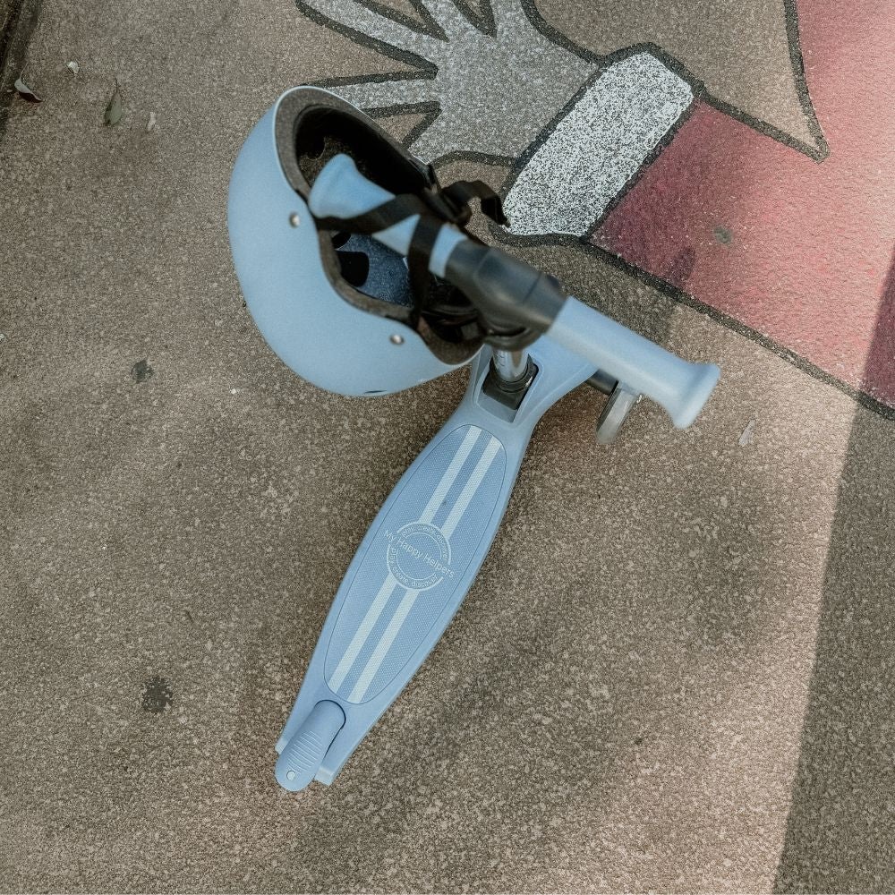 MHH 3 Wheel Folding Scooter - Slate Blue - Image 8