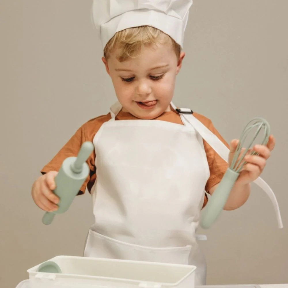 Mini Chef Kids Kitchen Set - Euca Green - Image 3