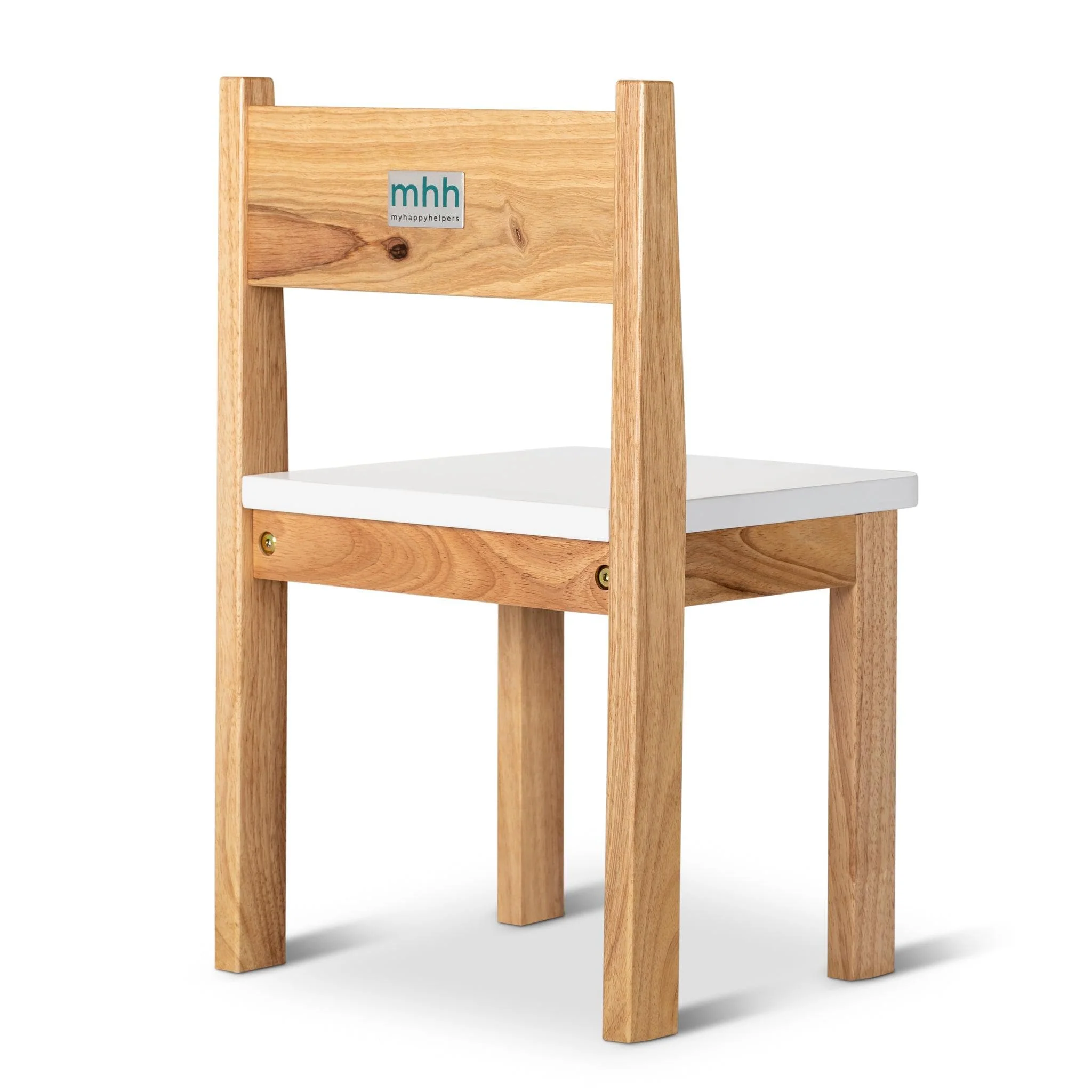 My Monti Study Table Set - White and Varnish - Image 3