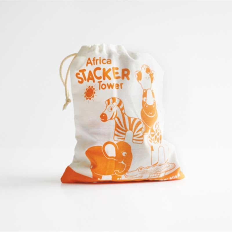Petilou Africa Stacking Animals & Bag - Image 6