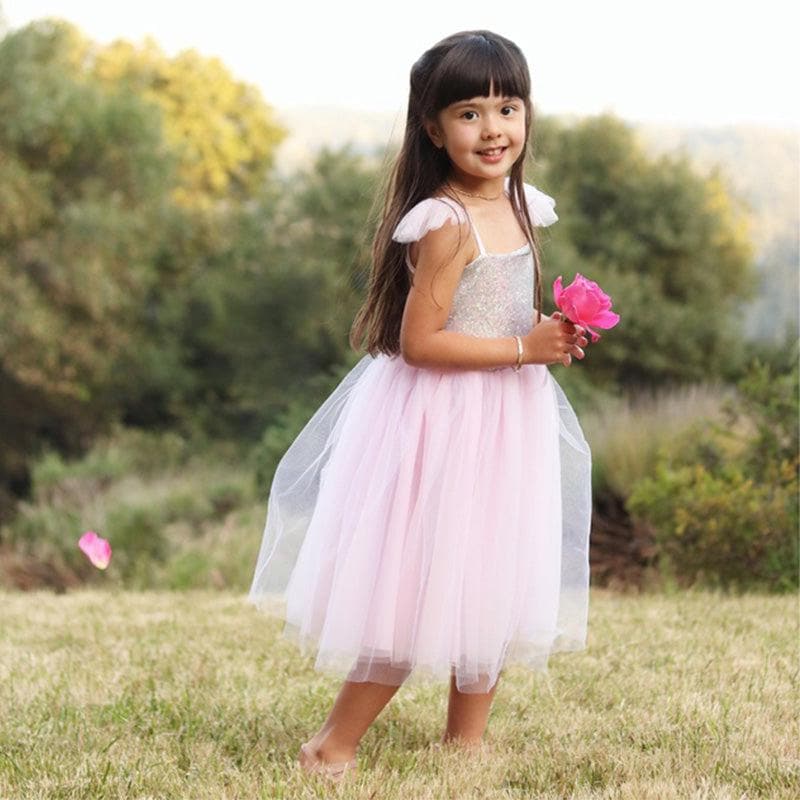 Pink Sequins Princess Dress - Image 3