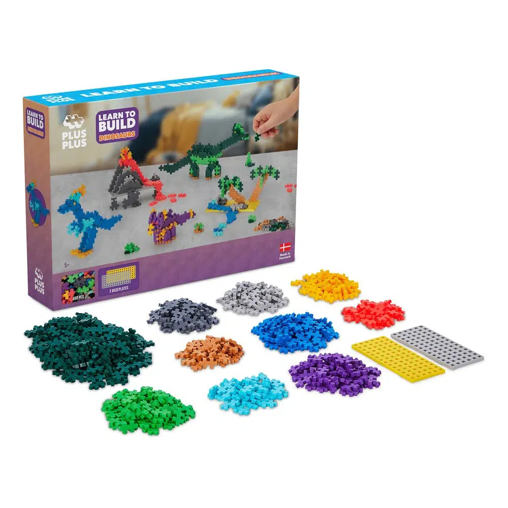 Plus- Plus - Learn to Build - Dinosaurs 600pcs - Image 2