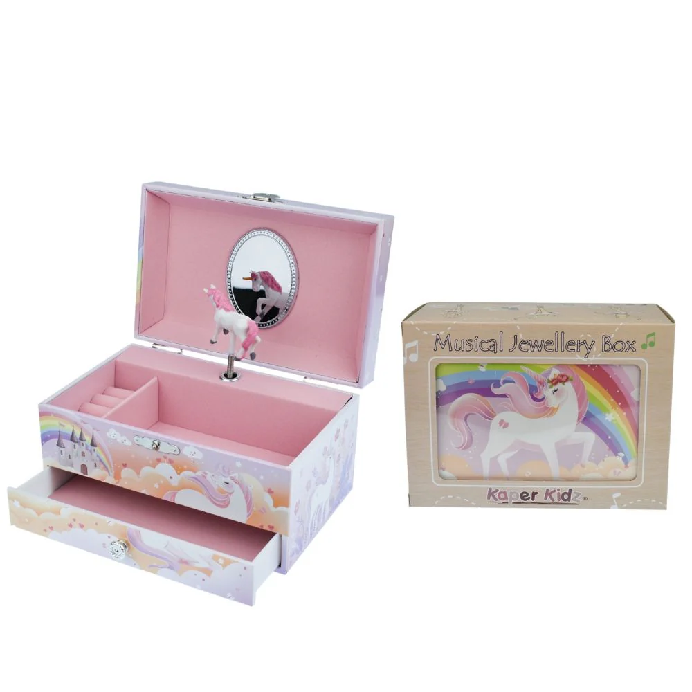 Rainbow Unicorn Heirloom Music Box - Image 2