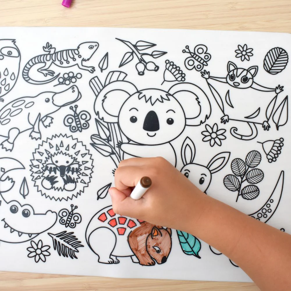 Reusable Silicon Drawing Mat- Australian Animals - Image 4