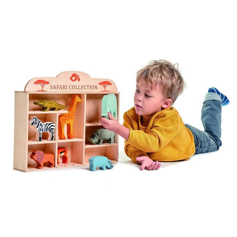Safari Animal Display Shelf Set