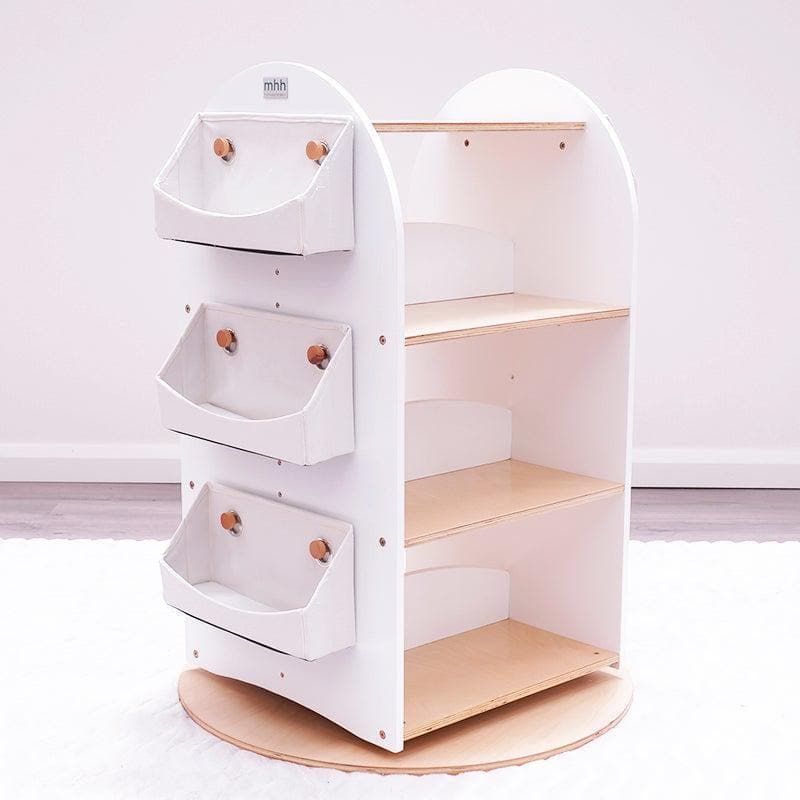 SCRATCH AND DENT Rotating Bookshelf - Image 6
