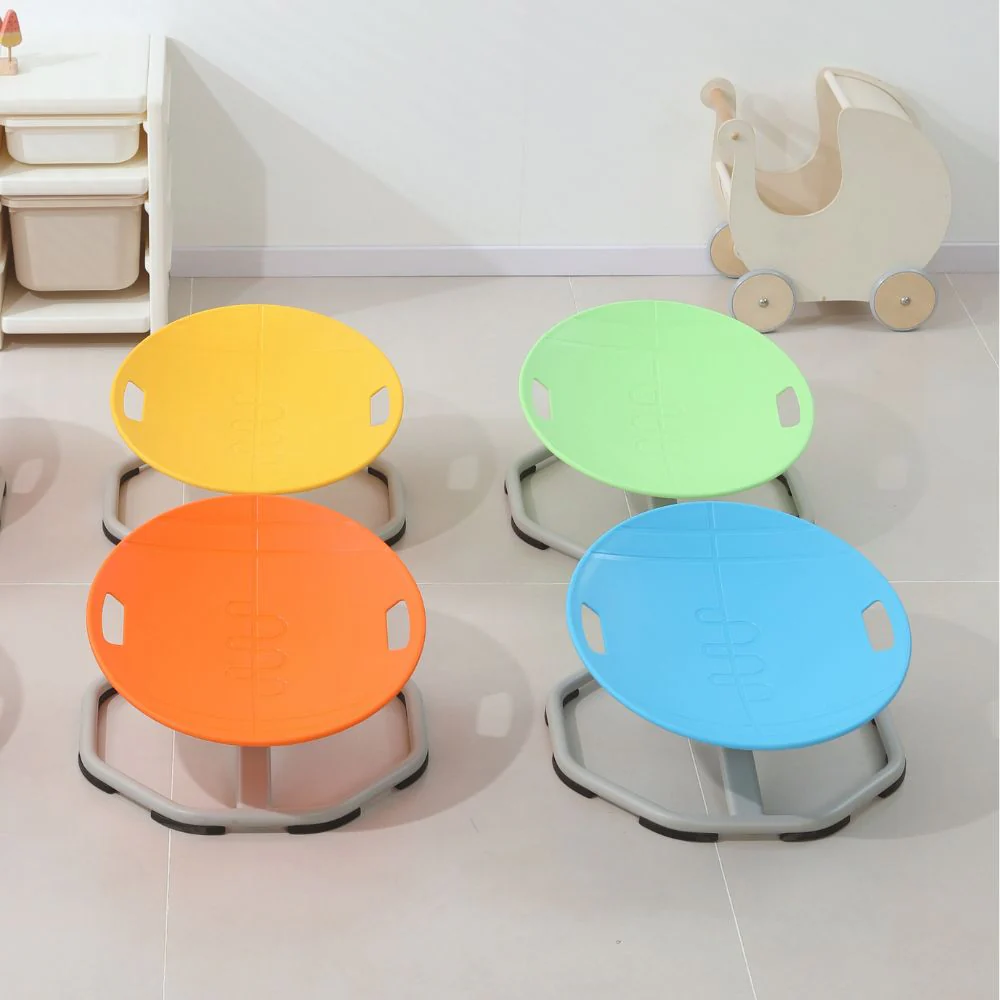 Sensory Spinning Chair - Blue Rugby Ball - Image 3