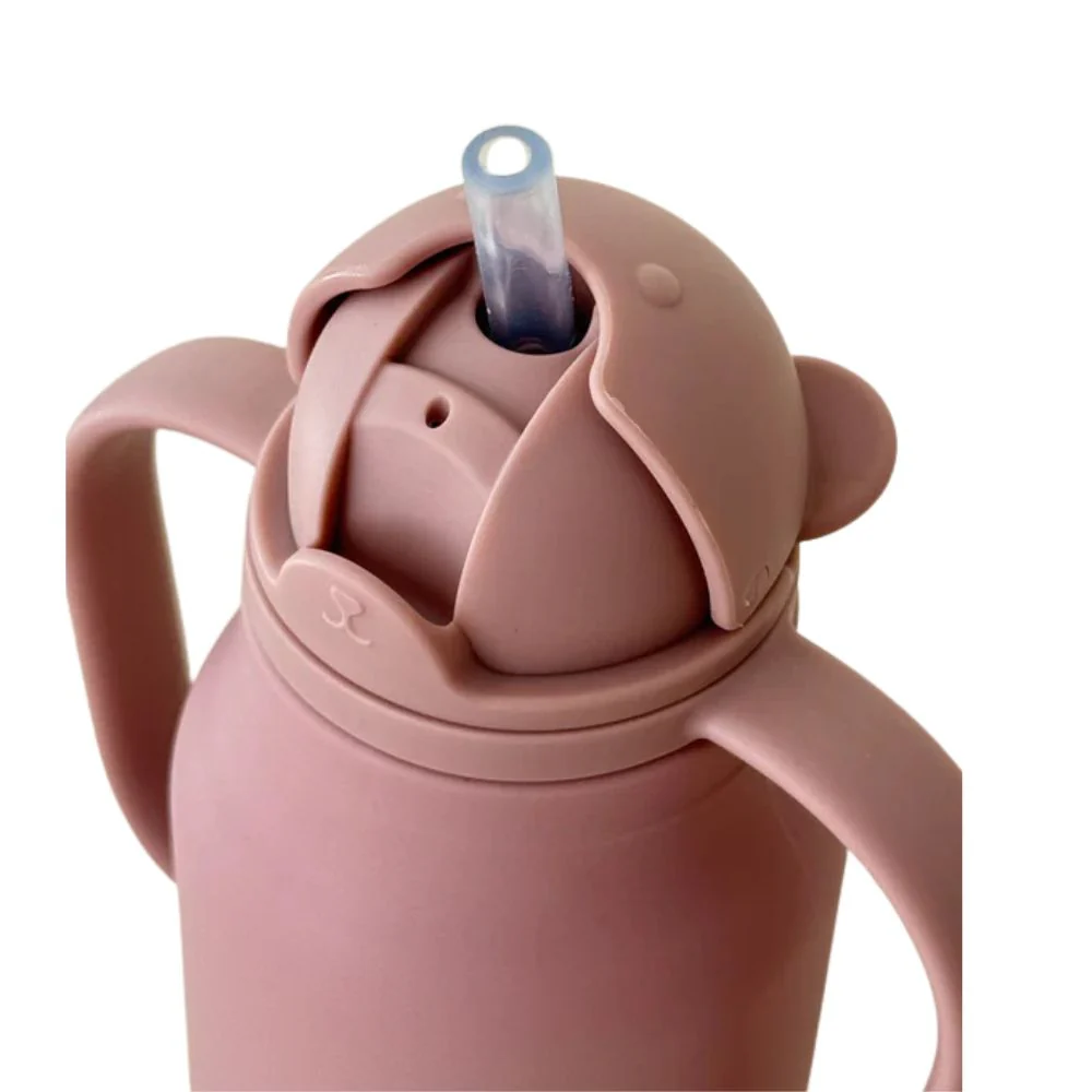 Silicone Water Bottle Mauve - Image 3