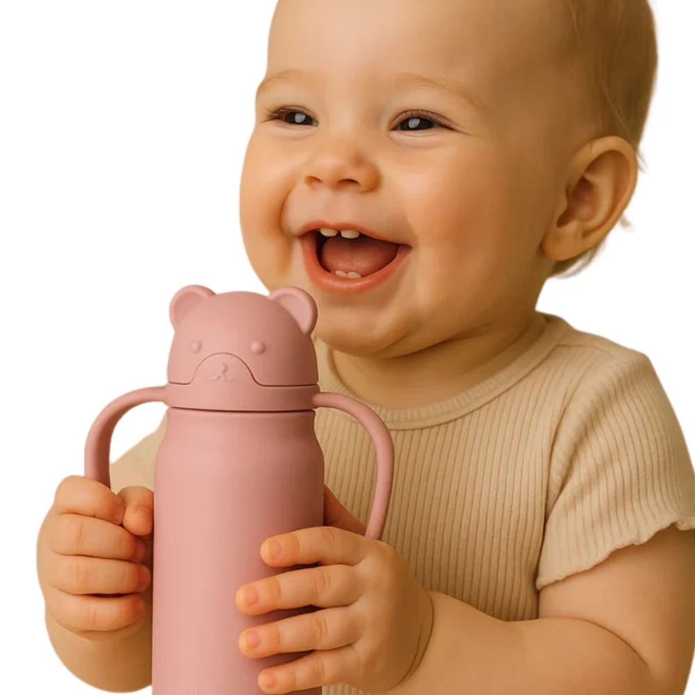 Silicone Water Bottle Mauve - Image 5