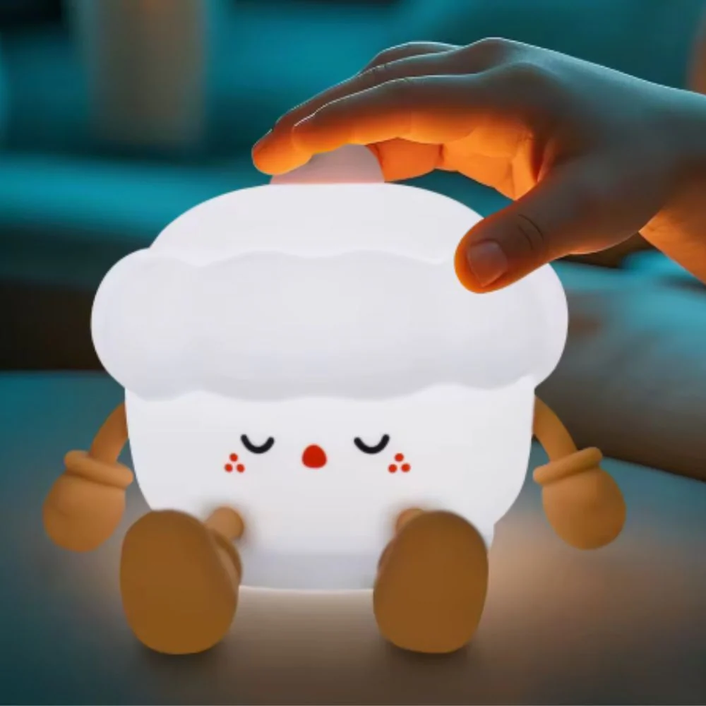 Slumber Friends Rechargeable Bluetooth Night Light -Cupcake - Image 2