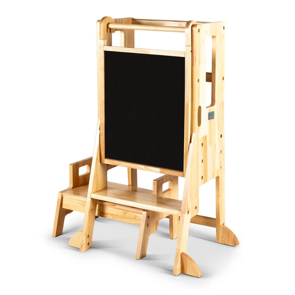 Solid Wood Learning Tower Step Stool 3:1 Combo - Image 2