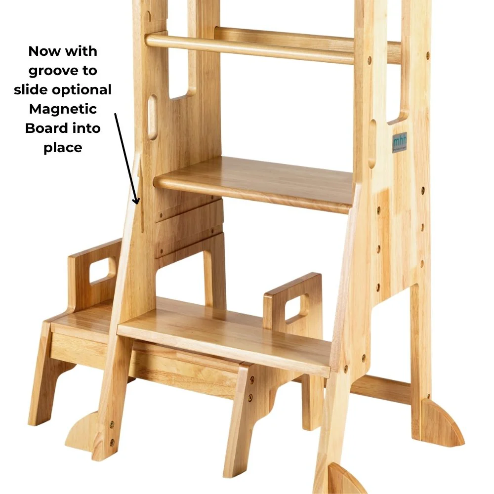 Solid Wood Learning Tower Step Stool 3:1 Combo - Image 3